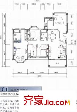 欧陆经典 4室 户型图
