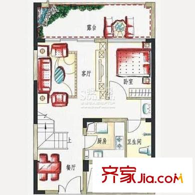 富通城五期 2室 户型图