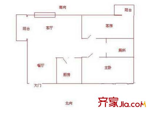 深圳 前海花园三期 户型图1