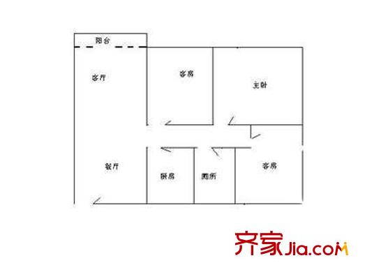 深圳 前海花园三期 户型图4
