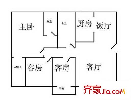 紫薇花园 0室 户型图