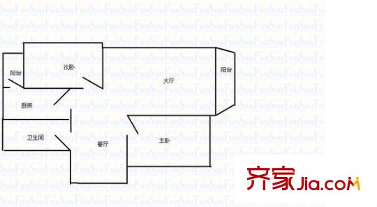 紫薇花园 0室 户型图