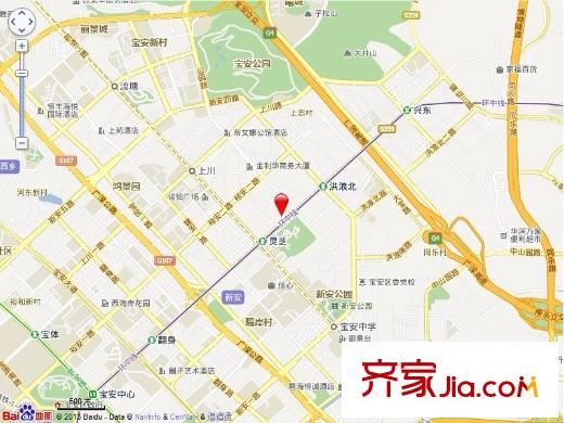 中洲・中央公寓E-CLASS交通图