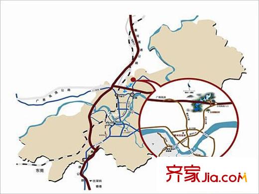 惠州雅居乐白鹭湖地图
