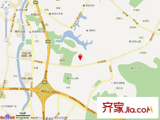 城建仁山智水花园交通图
