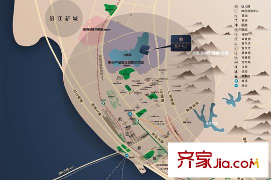 前海湖山壹号区位示意图