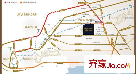 龙城一品驾驶路线图