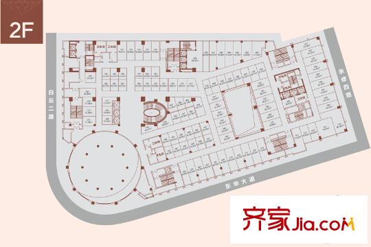 好益康世纪中心2层户型分布图