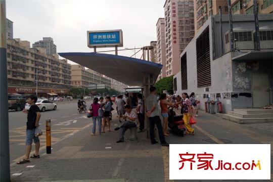 宏发前城公交车站坪洲地铁站