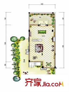 保利林语D1-a户型复式上层