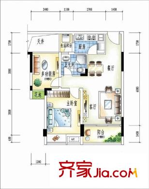 海悦湾 2室 户型图