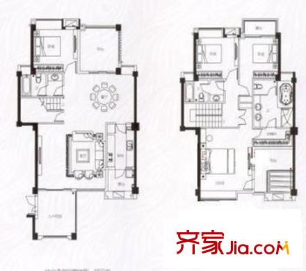 榭丽花园 2室 户型图