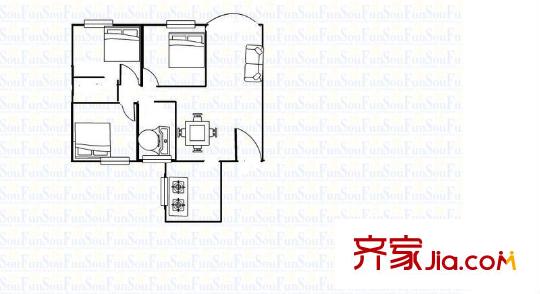 锦绣花园(宝安) 3室 户型图