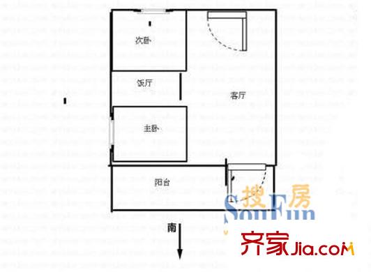 深圳 中电大院 户型图1