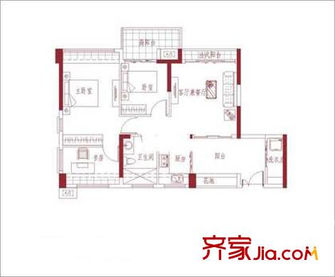 深圳 吉祥来花园 户型图4