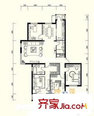 吉祥来花园 0室 户型图