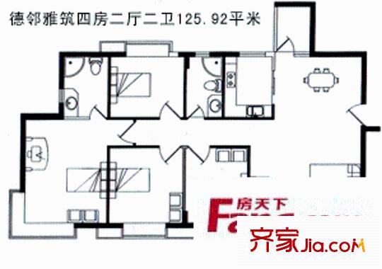 深圳德邻雅筑户型图2