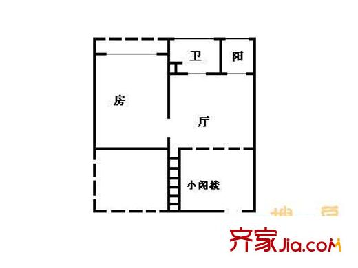 观澜湖上堤 1室 户型图