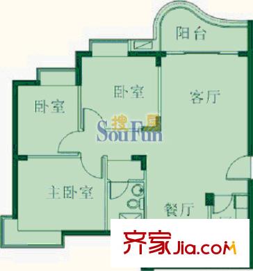 锦绣和山(倚山别苑) 户型图3