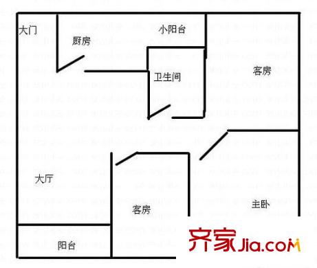 怡乐花园 户型图2