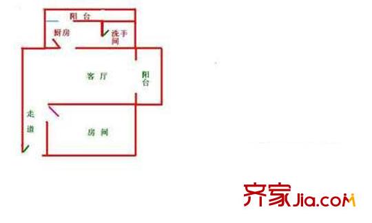 深圳 宝佳苑 户型图1