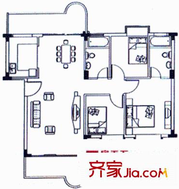 深圳雅庭名苑一期户型图4