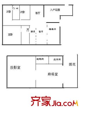 深圳 万科第五园叠院 户型图8