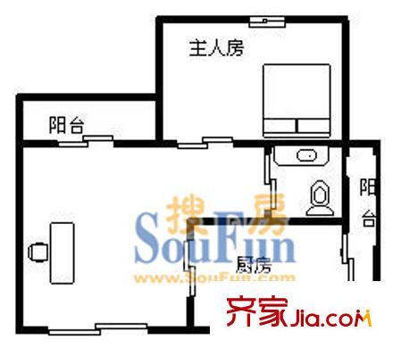 深圳 景山花园 户型图2
