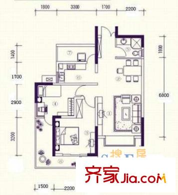 龙岗鸿基花园 户型图10
