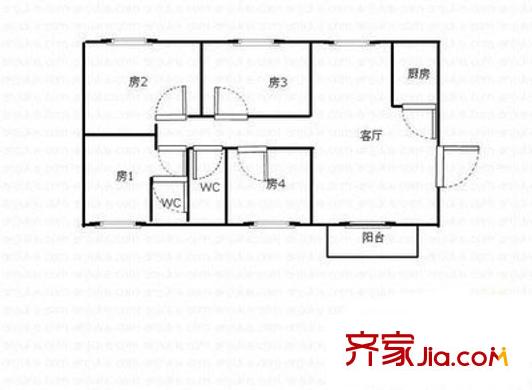 深圳 福临苑 户型图2