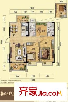 东逸湾花园96平方米