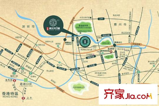 建曙高尔夫1号区域图