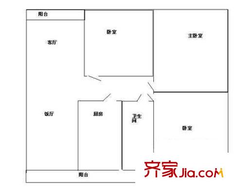 深圳 新城市花园 户型图1