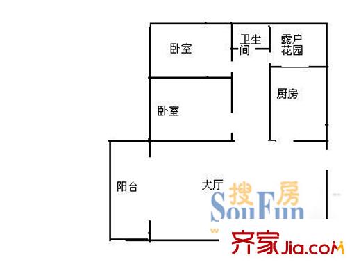深圳 荔园阁二期 户型图3