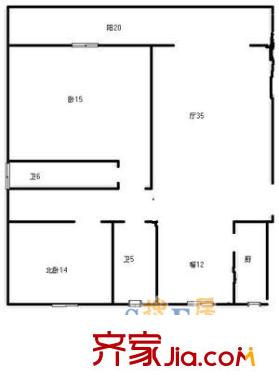 深圳 荔园阁二期 户型图4