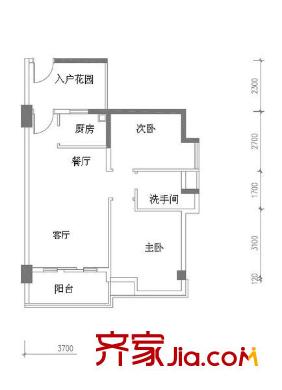 深圳 十二橡树庄园 二居室 二房二厅一卫