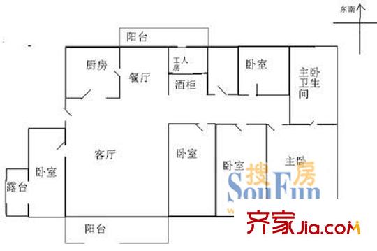 深圳 金泓凯旋城二期 户型图3