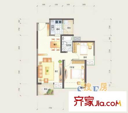 深圳 泰安花园 户型图3