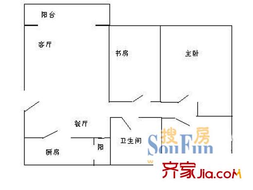 深圳 泰安花园 户型图4