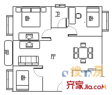 深圳富华花园户型图2