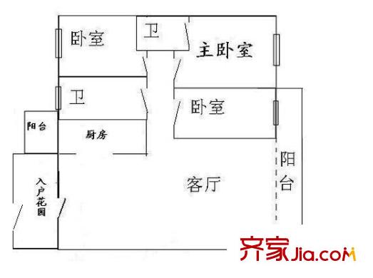 麒麟雅居(松岗)户型图1
