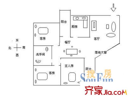 深圳 圆龙园 户型图4