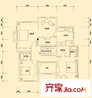 宝兴花园 4室 户型图