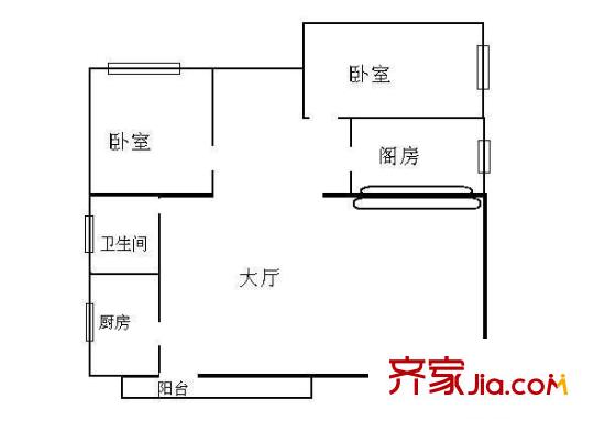 丽港湾 3室 户型图