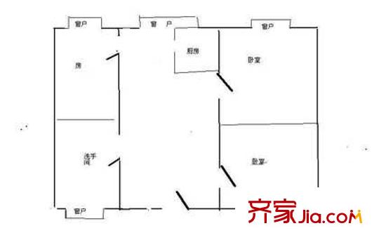 深圳 金叶茗苑 户型图3