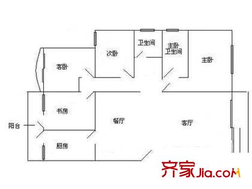 深圳 万科城市花园 户型图5