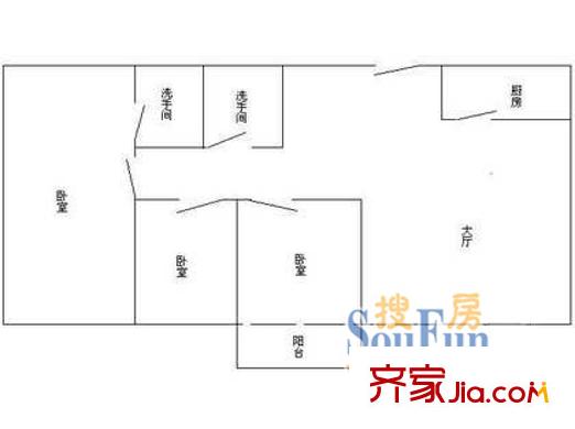 深圳 翔名苑 户型图3