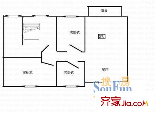 深圳 翔名苑 户型图4