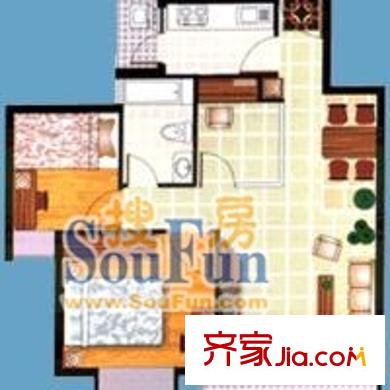 台湾花园(福田)户型图深圳 台湾花园(福田) 户型图 2室1厅1卫