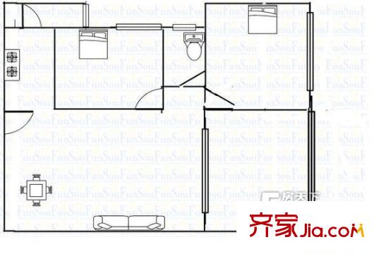 深圳 福馨花园 二居室 二房二厅一卫